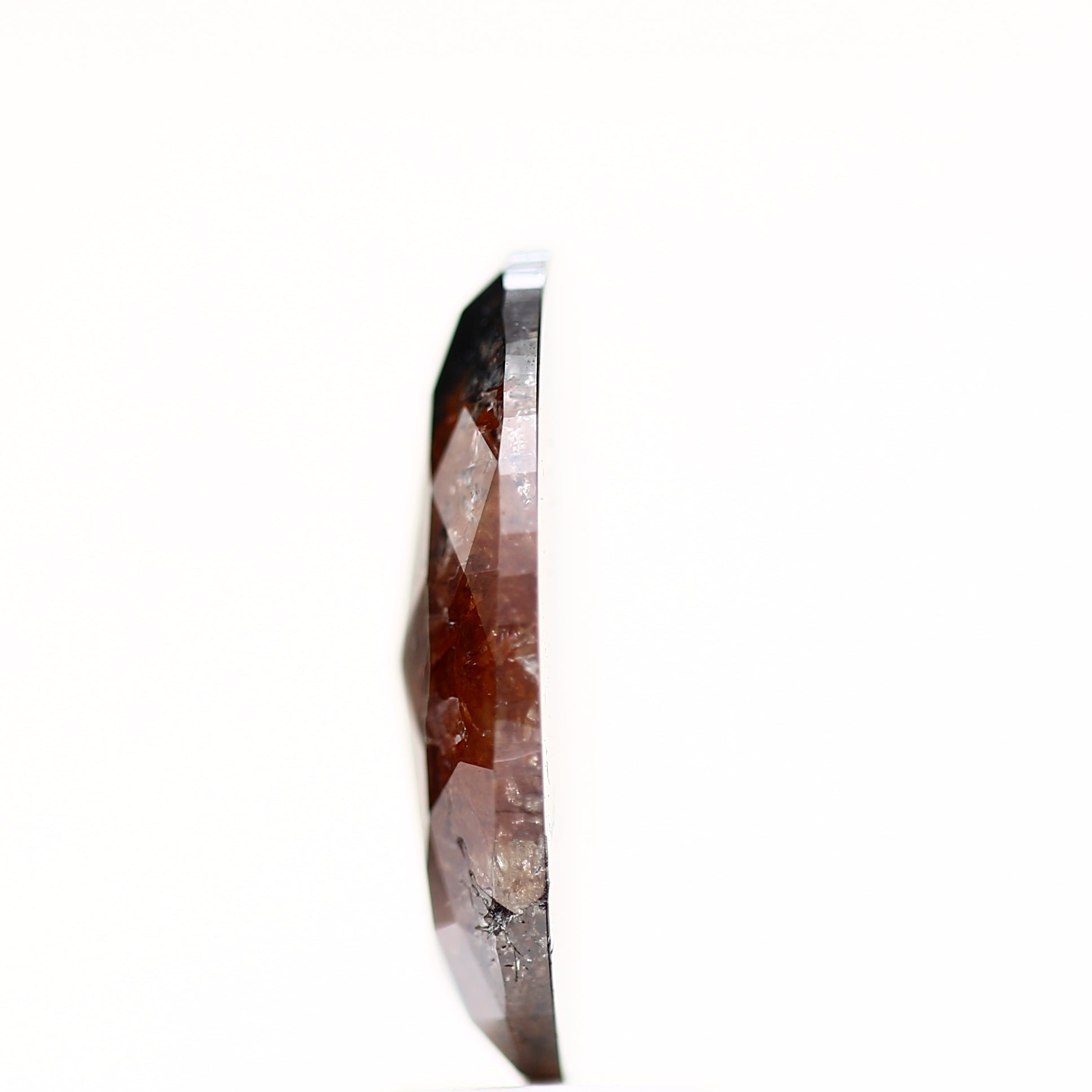 3 Carat Elongated Oval Red Salt and Pepper Diamond 14.22 MM