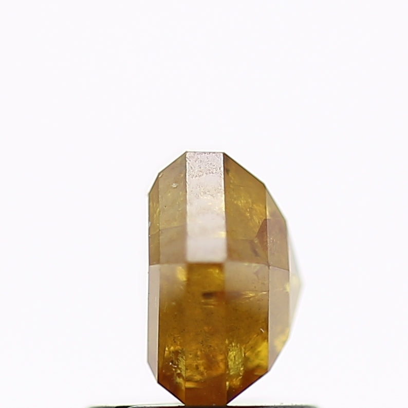 1.38 Carat Fancy Yellow Hexagon Salt and Pepper Diamond 6.8 MM