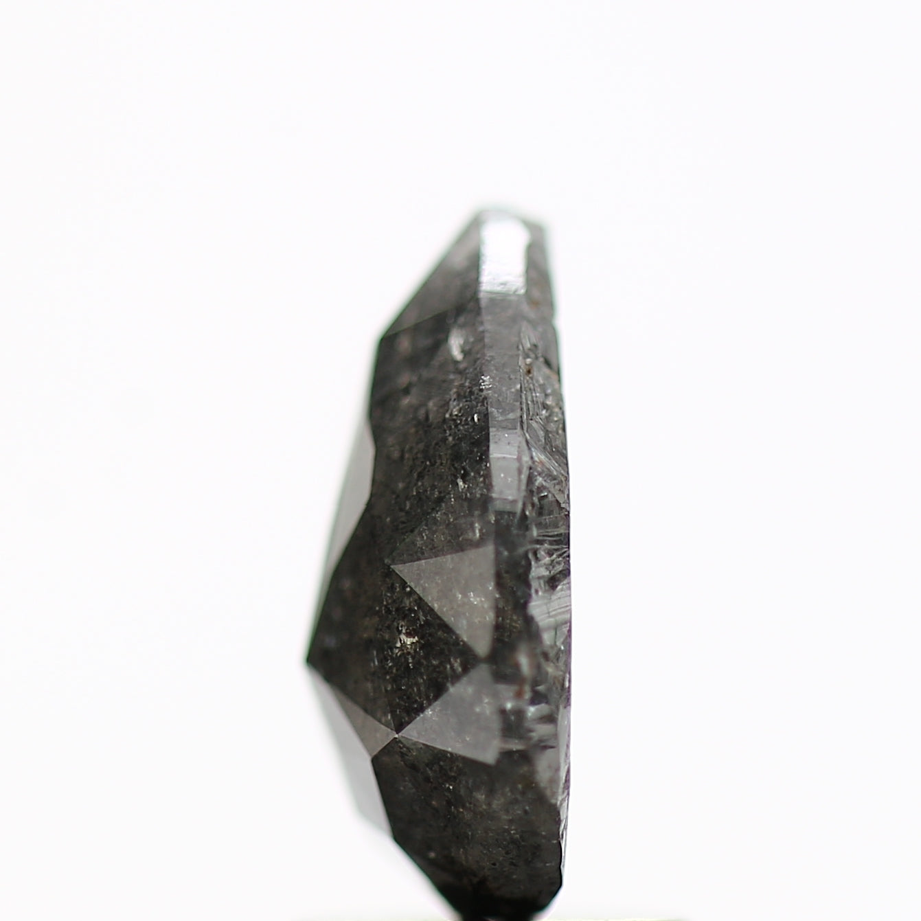 1.82 Carat Natural Gray Pear Rose Cut Diamond For Ring