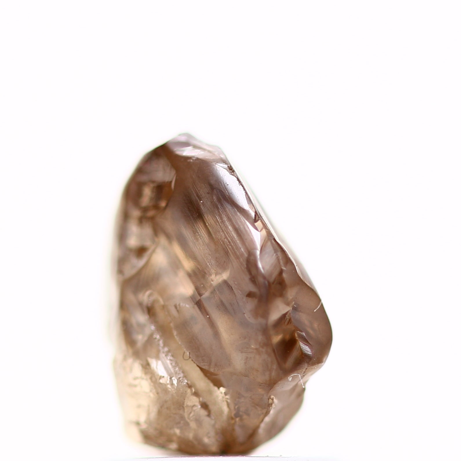 1.75 Carat Natural Cognac Brown Crystal Raw Rough Diamond 6.50 MM - Blackdiamond