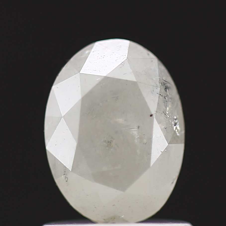 1.14 Carat Gray Salt and Pepper Oval Diamond 7 MM