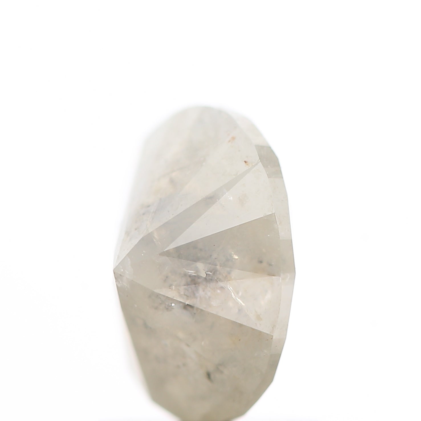 1.30 Carat Salt and Pepper Brilliant Oval Diamond 7.70 MM