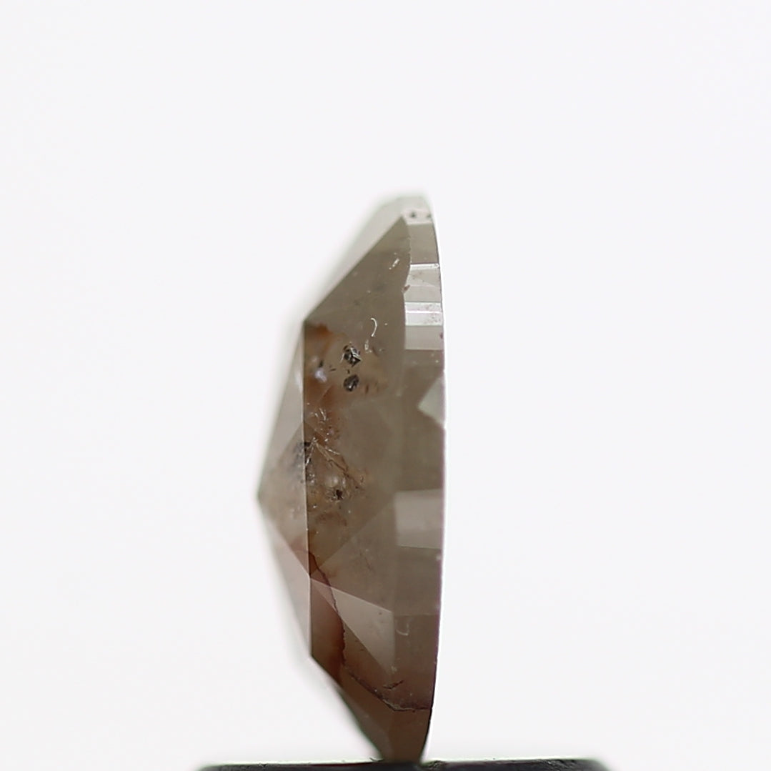 0.78 Carat Oval Cut Natural Salt Pepper Stone 7.10 MM