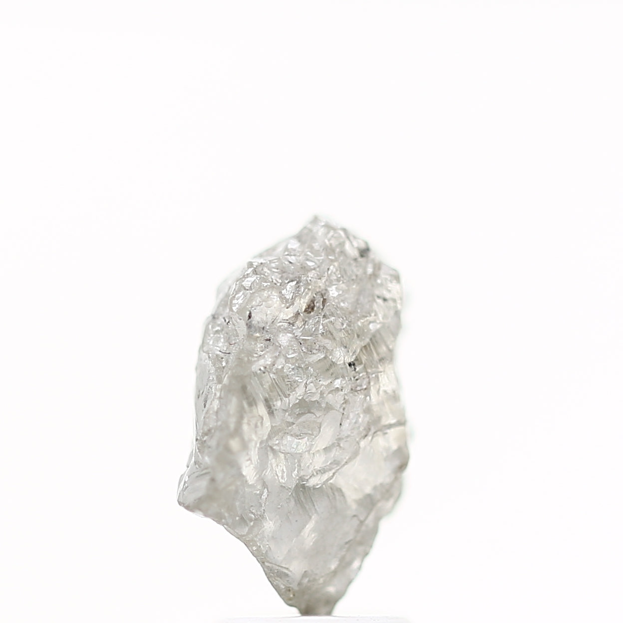 3.34 Carat Natural Gray Crystal Raw Rough Diamond 11.61 MM - Blackdiamond