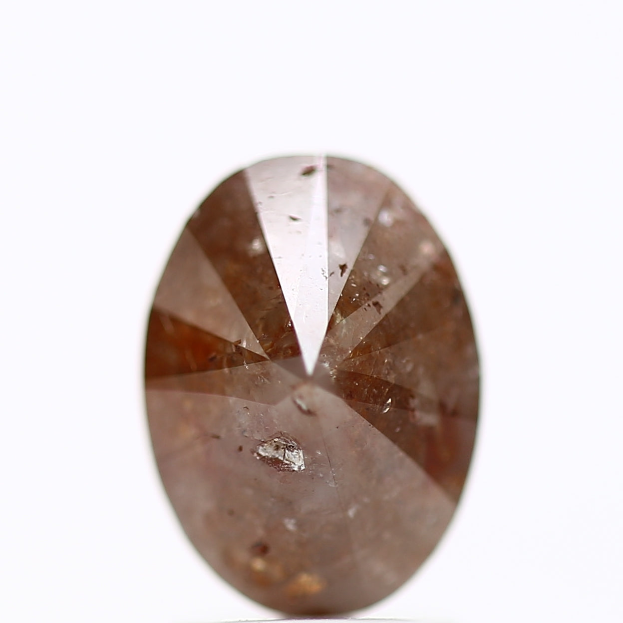 Natural Orange Oval Diamond 2 Carat For Engagement Ring