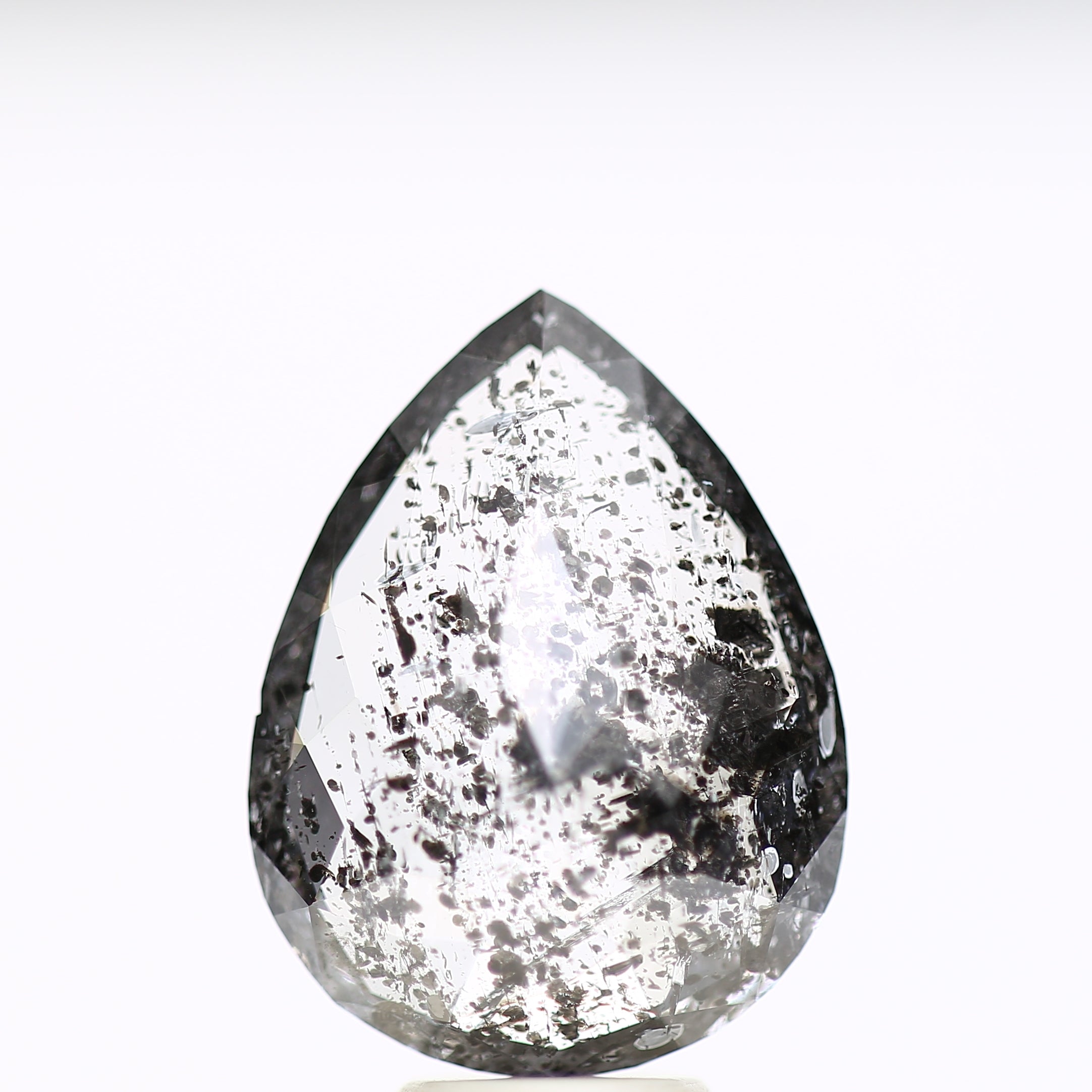 FANCY GRAY PEAR CUT DIAMOND