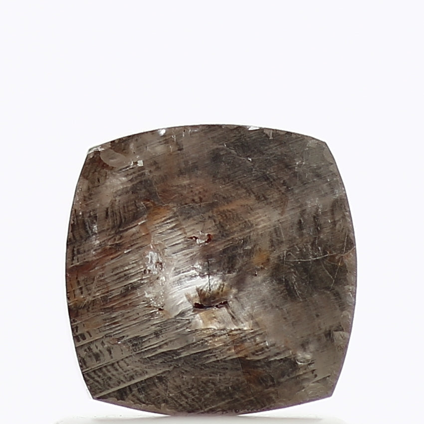 1 Carat Natural Gray Salt And Pepper Cushion Rosecut Diamond 5.62 MM