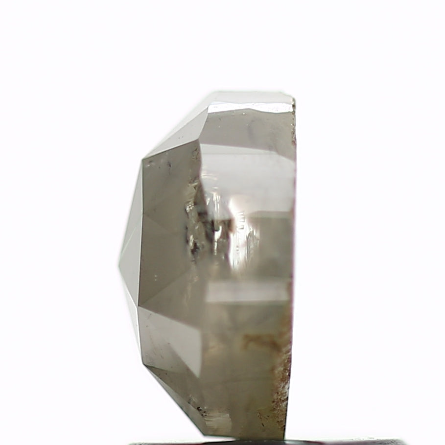 1.17 Carat Natural Gray Oval Salt and Pepper Diamond 6.9 MM