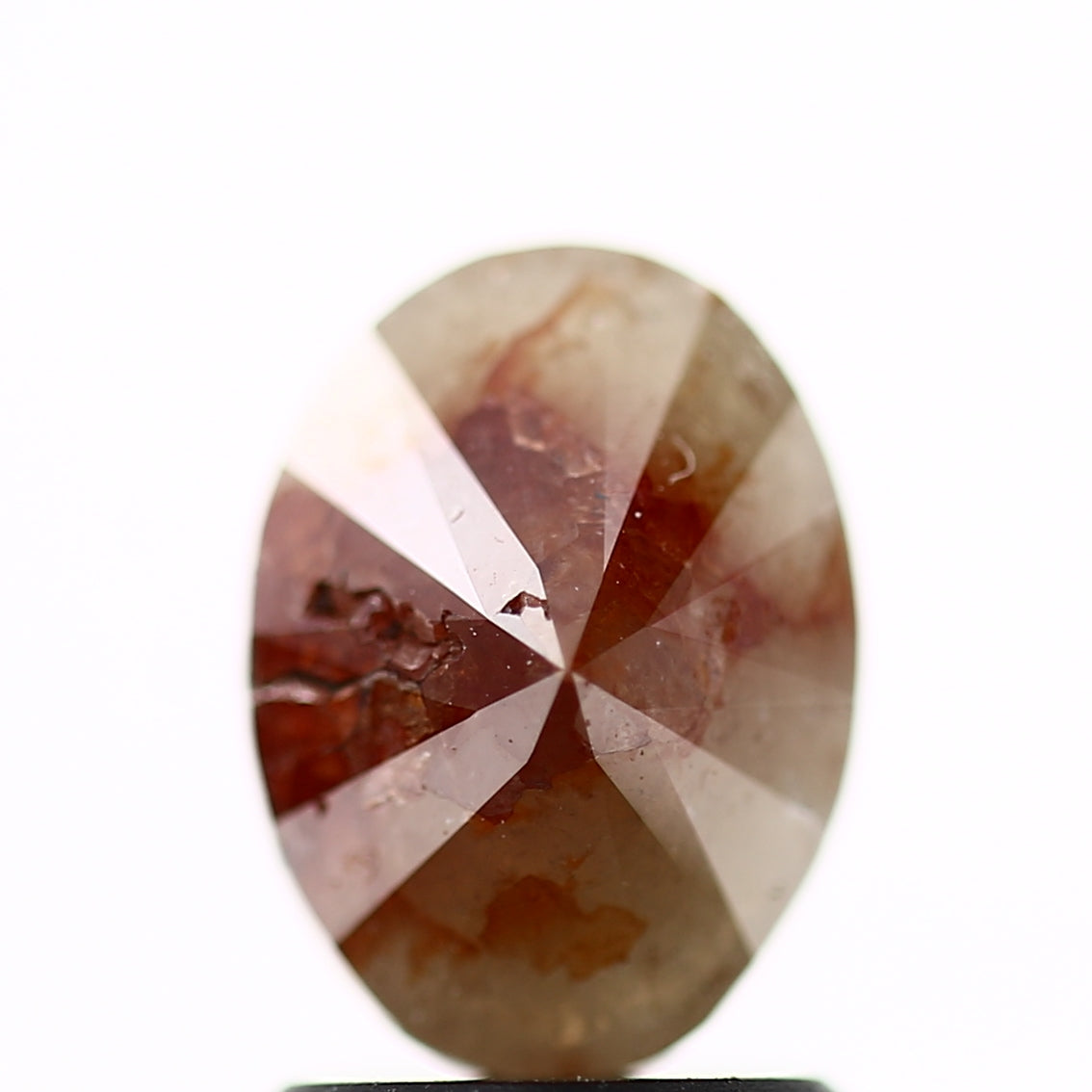 1.49 Carat Orange Brown Oval Shape Loose Diamond 8.35 MM