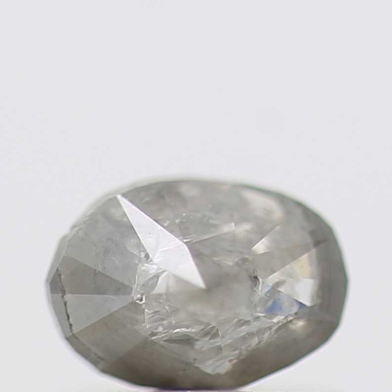 0.61 Carat Oval Cut Gray Natural Loose Diamond 5.7 MM
