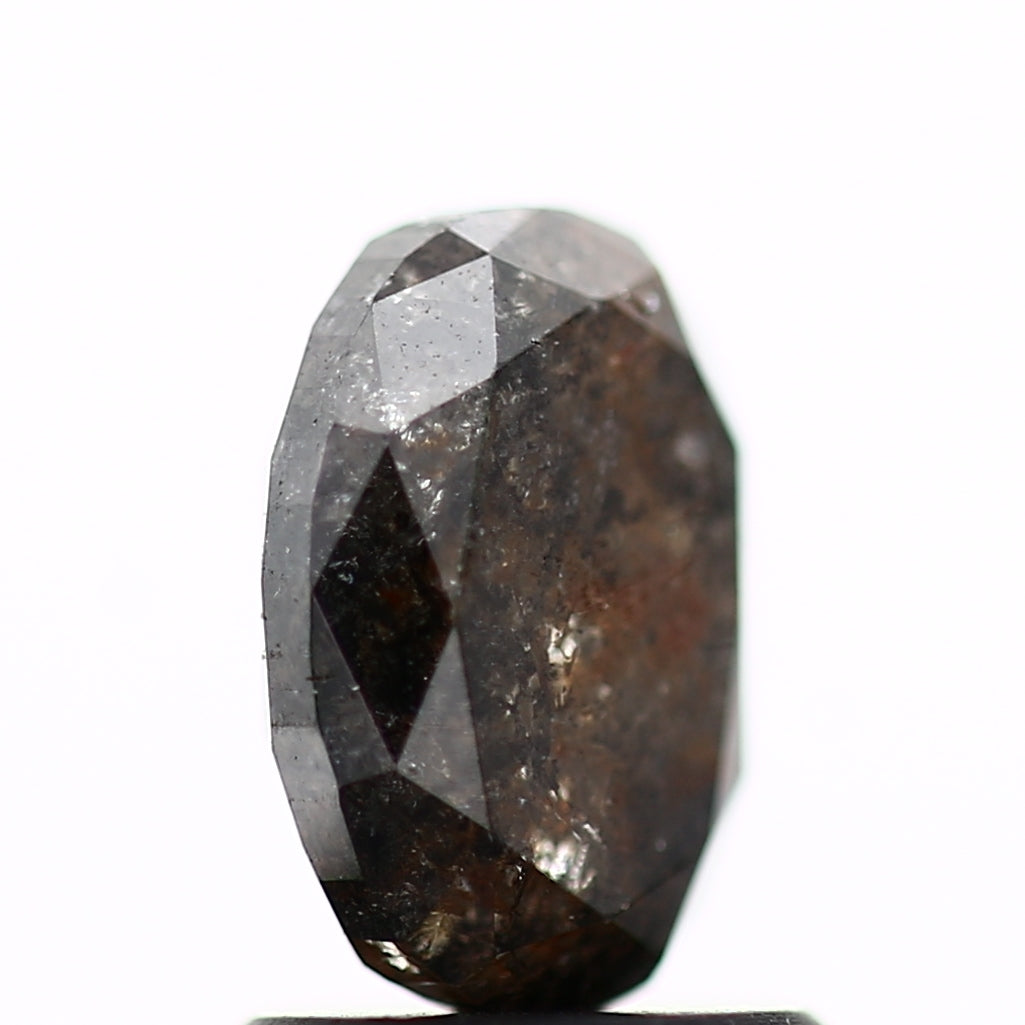 1.47 Carat Oval Brilliant Rose Cut Diamond 7.77 MM