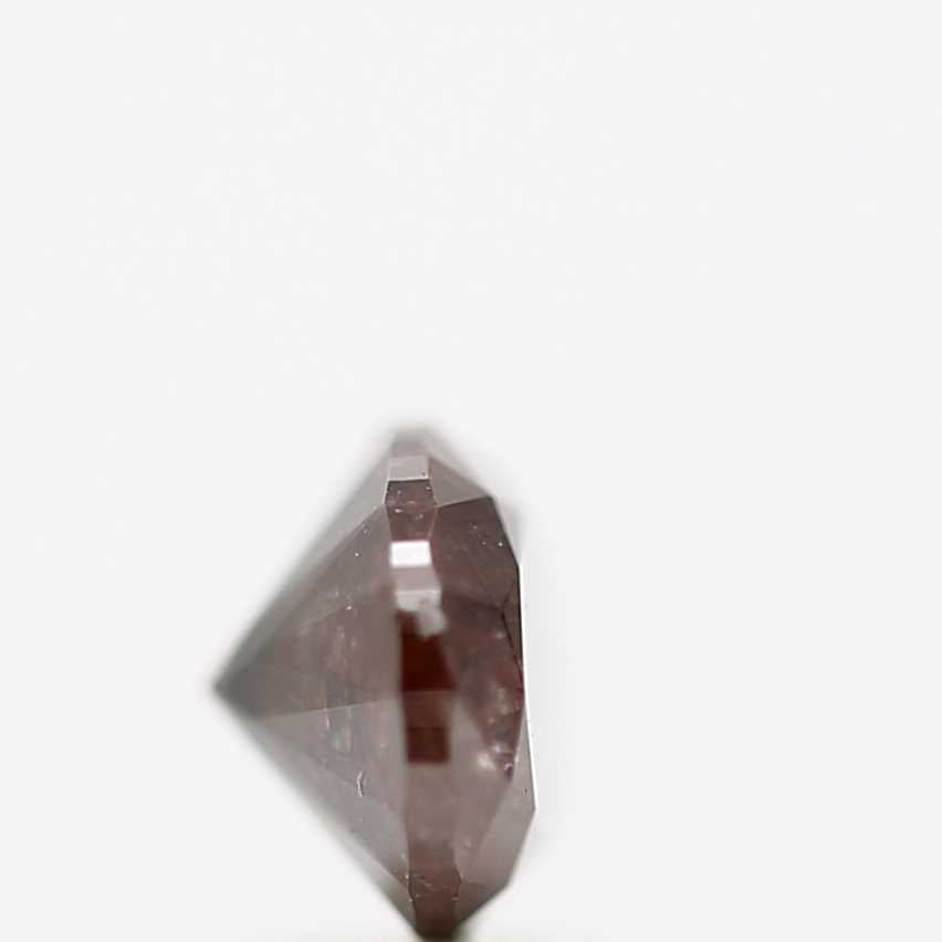 2.44 Carat Cognac Red Oval Shape Natural Loose Diamond 10.50 MM