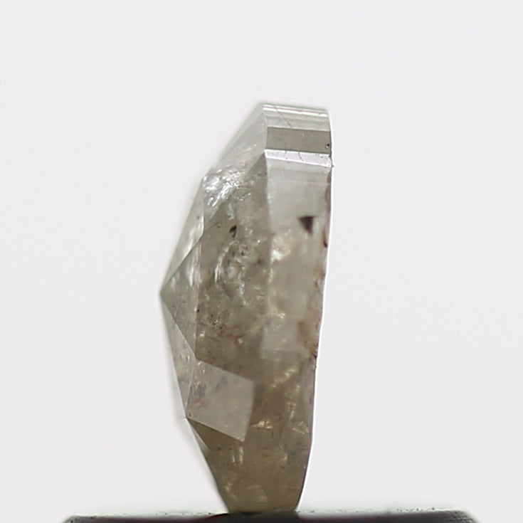 0.40 Carat Gray Oval Rose Cut Natural Diamond 5.58 MM