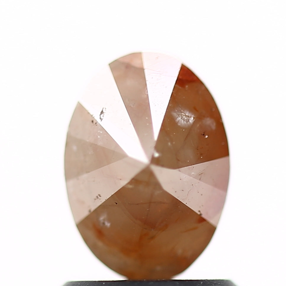 1.25 Carat Design Natural Orange Modern Oval Engagement Rings 7.50 MM