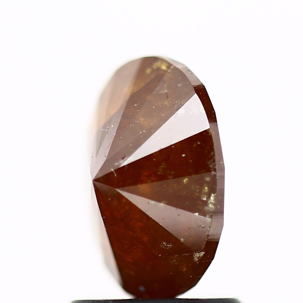1.34 Carat Cognac Brown Oval Cut Loose Diamond 7.90 MM