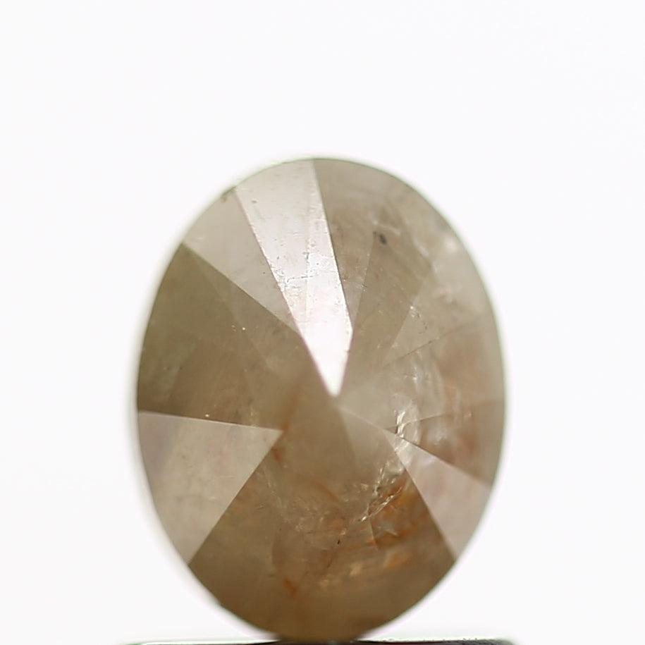 1.25 Carat Oval Salt and Pepper Diamond 6.7 MM