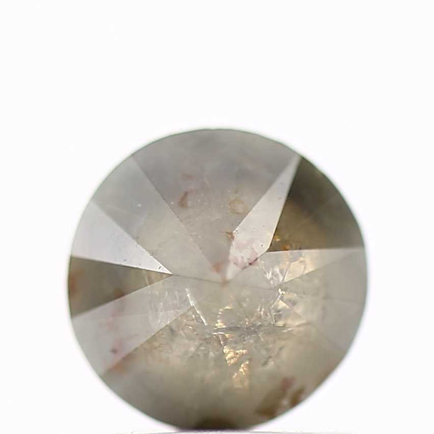 0.96 carat, Fancy Gray Diamond, Round Shape, Natural Diamond 6 MM - Blackdiamond