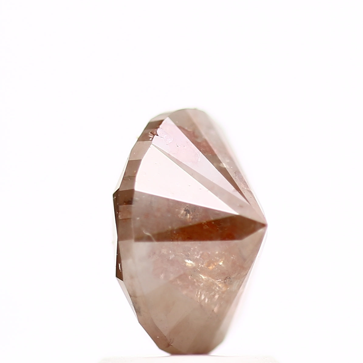 1.75 Carat Design Orange Oval Diamond Gold Band 8.01 MM