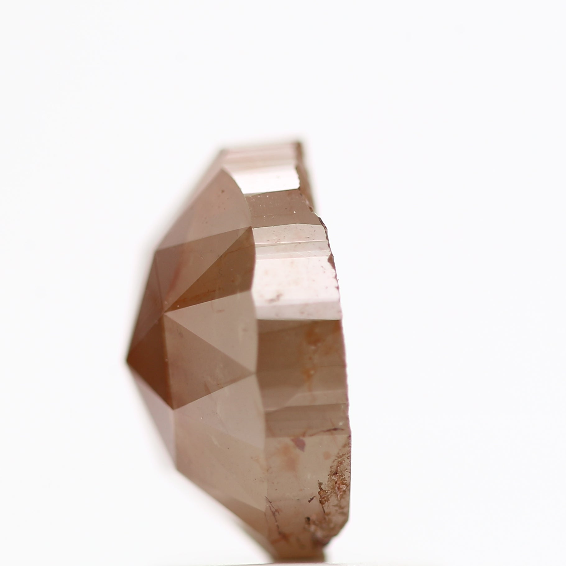 1.76 Carat Natural Orange Rose Cut Oval Loose Diamond 8.06 MM