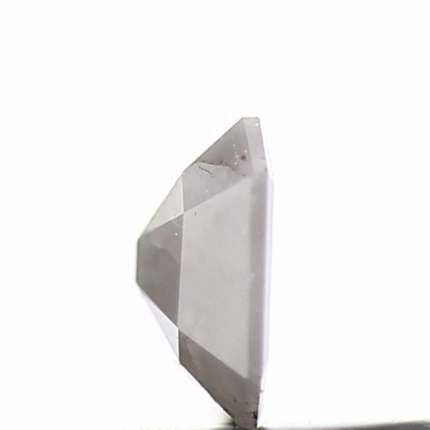 0.22 Carat 4.2 MM Natural Milky Gray Emerald Loose Rustic Diamond - Blackdiamond