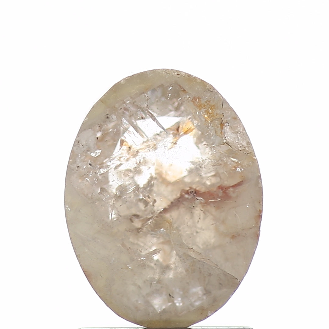 1.06 Carat Salt and Pepper Oval Cut Diamond 8 MM