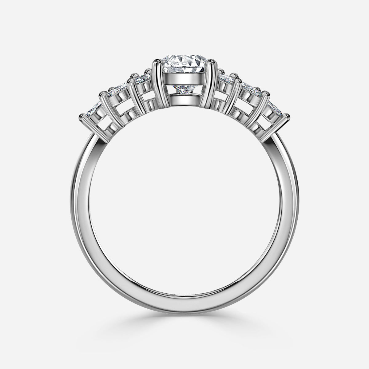 Pear 1 Carat Lab Grown Diamond Ring IGI Certified Isabella