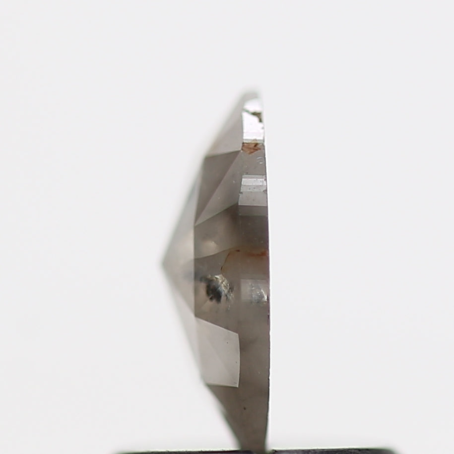 0.55 Carat Oval Cut Natural Pepper And Salt Diamond 6.30 MM