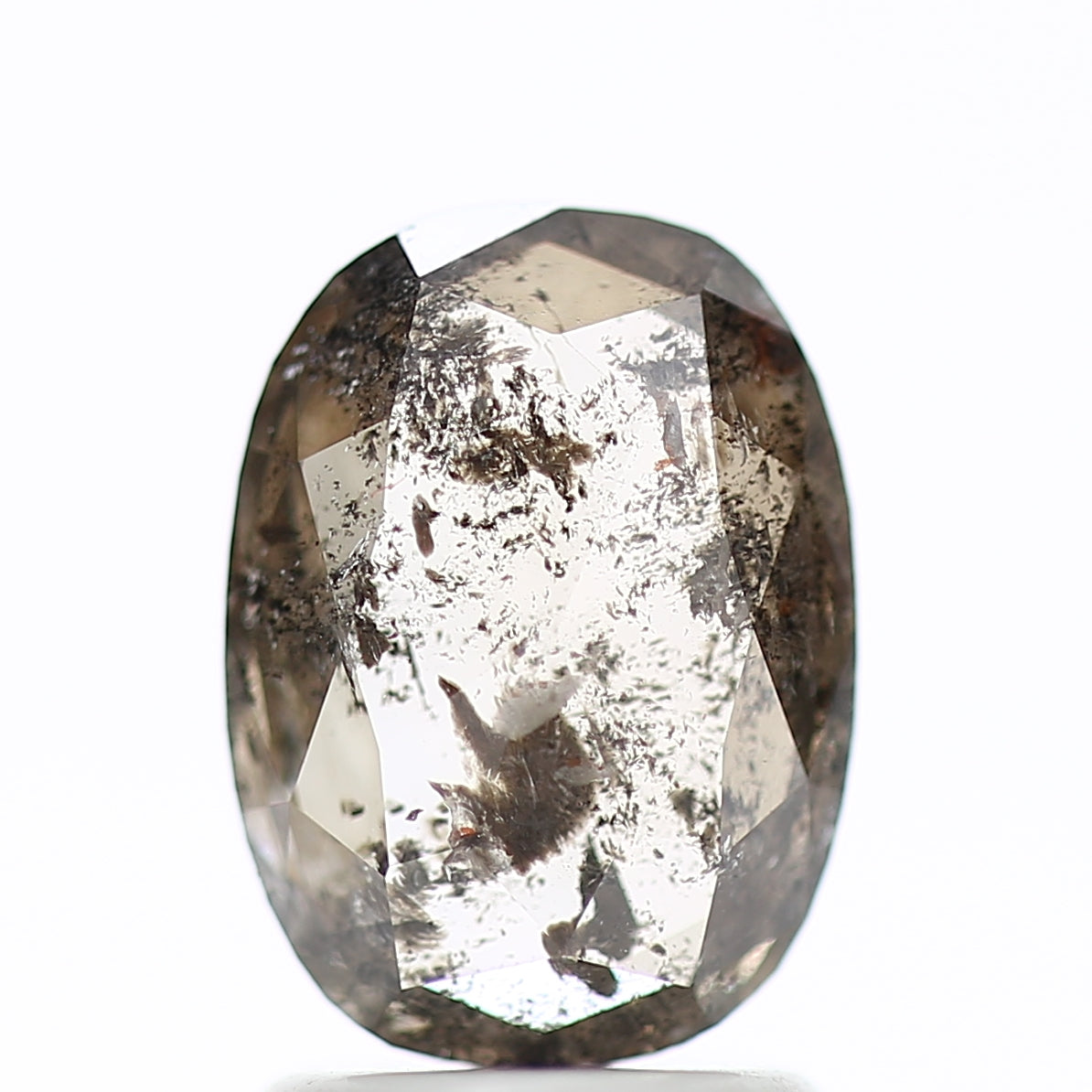 1.65 Carat Cushion Cut Salt And Pepper Diamond 9.01 MM