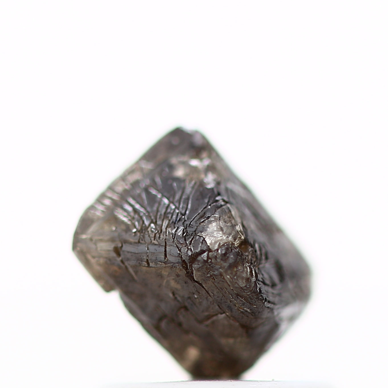 1.04 Carat Brown Octahedron Raw Natural Rough Diamond 6.4 MM - Blackdiamond