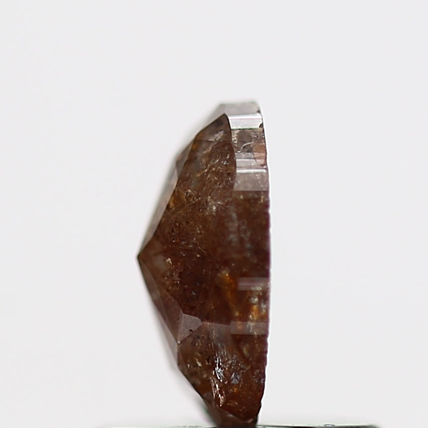 0.52 Carat Red Oval Salt and Pepper Natural Diamond 6.2 MM