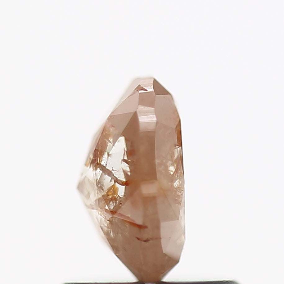 0.85 Carat Natural Rustic Oval Salt and Pepper Diamond 6.4 MM