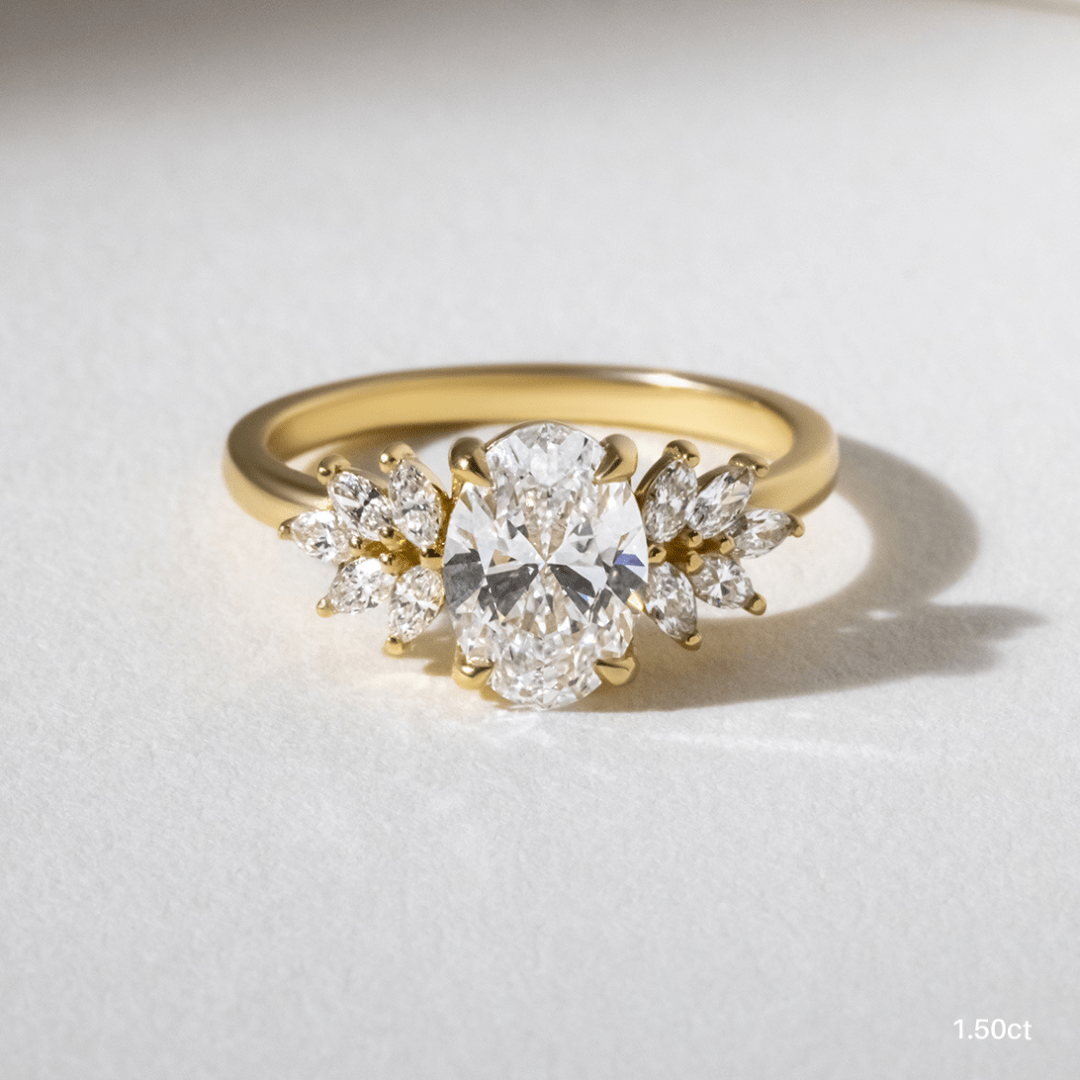 Oval 1 Carat Lab Grown Diamond Ring IGI Certified Isabella