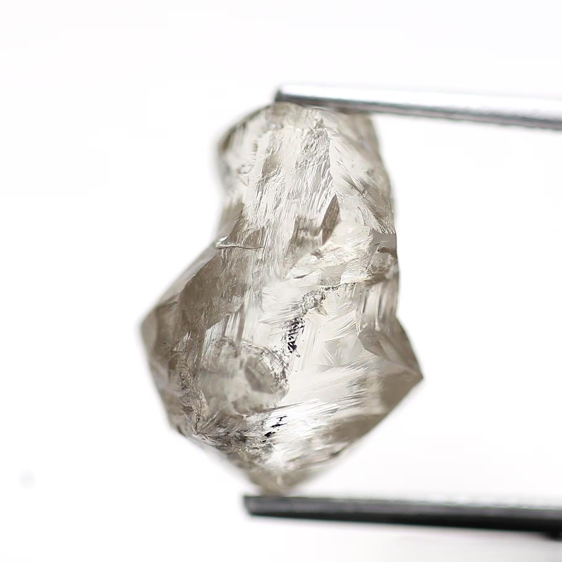 6.49 Carat Natural Champagne Brown Rough Diamond 12.10 MM