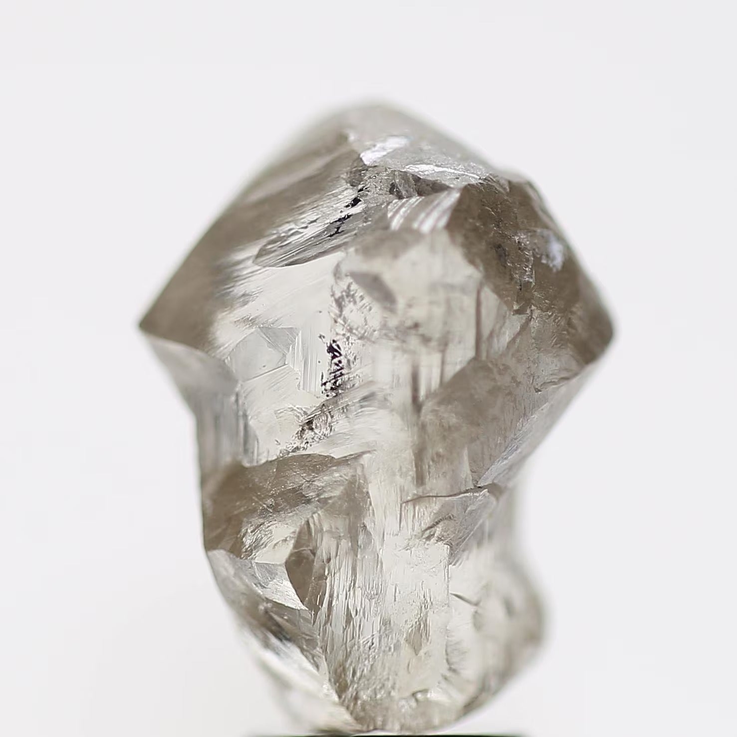 6.49 Carat Natural Champagne Brown Rough Diamond 12.10 MM