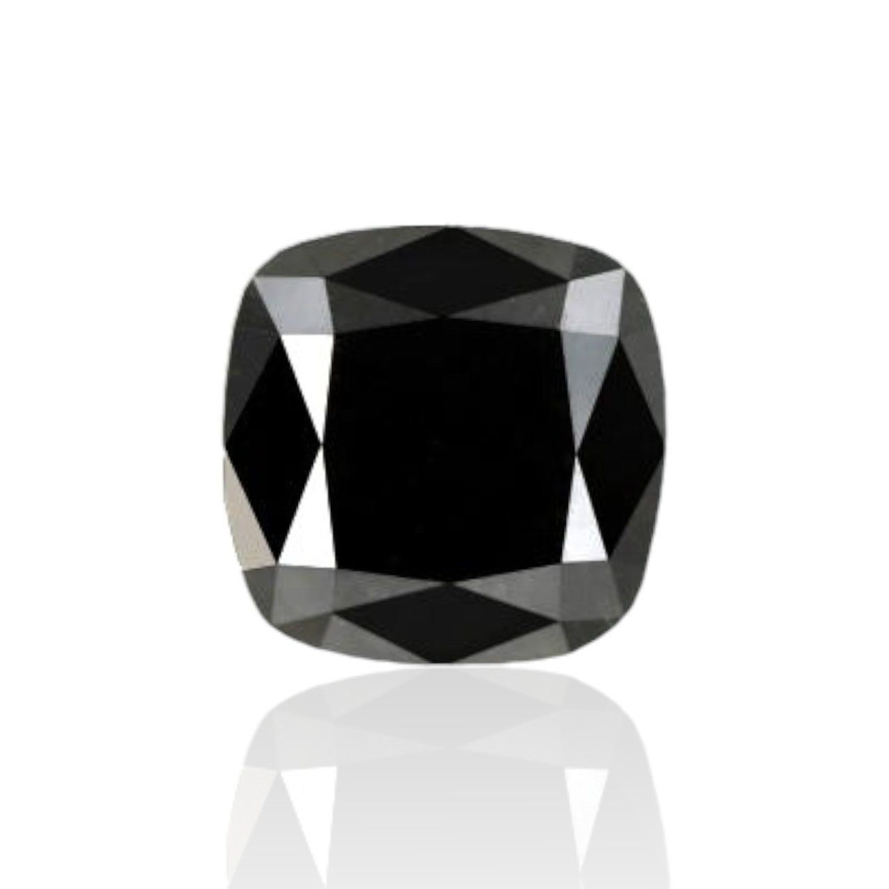 6 Carat Gorgeous Cushion Shape Black Diamond For Engagement Ring