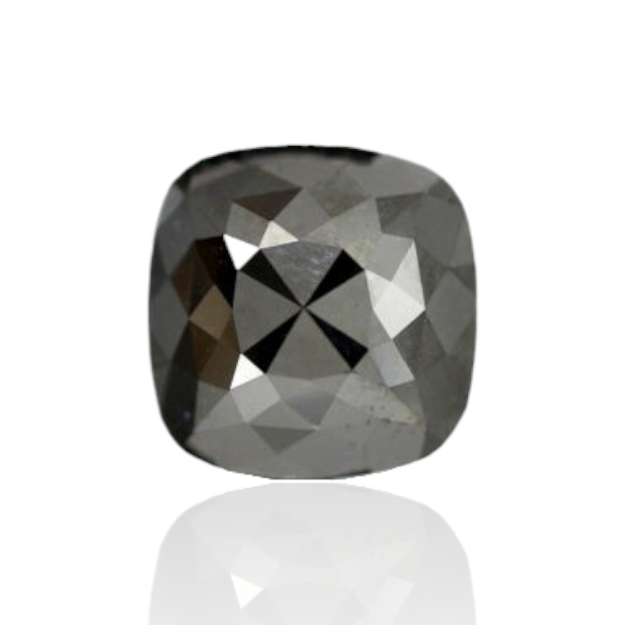 6 Carat Gorgeous Cushion Shape Black Diamond For Engagement Ring