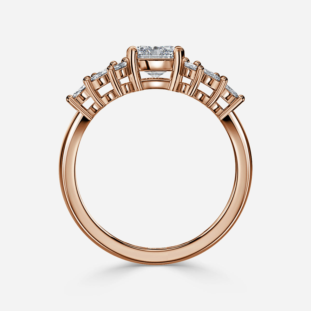Radiant 1 Carat Lab Grown Diamond Ring IGI Certified Isabella