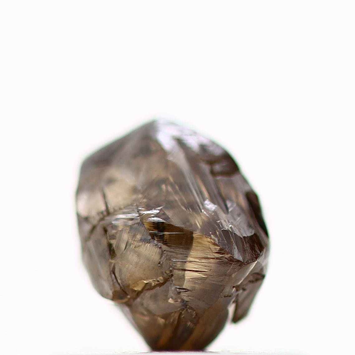 0.69 Carat Fancy Brown Crystal Uncut Raw Rough Natural Diamond 5 MM - Blackdiamond