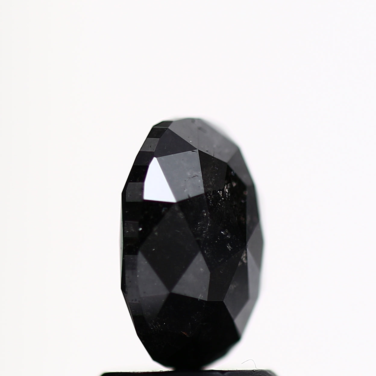1.69 Carat Oval Cut Loose Diamond Salt And Pepper 8.10 MM