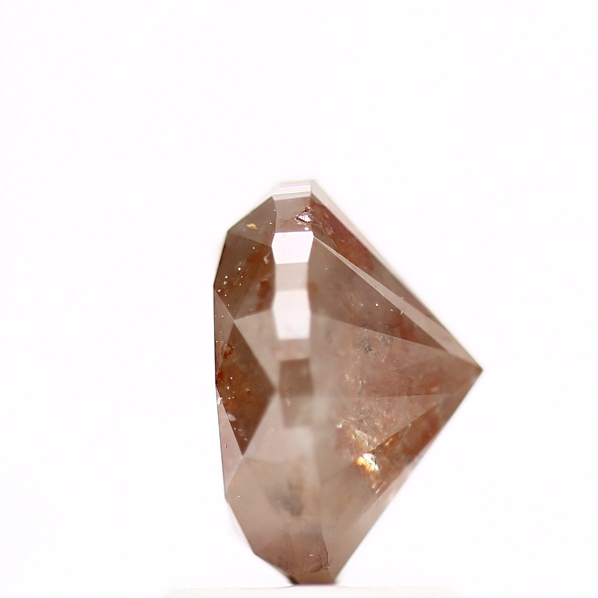 1.75 Carat Design Orange Oval Diamond Gold Band 8.01 MM