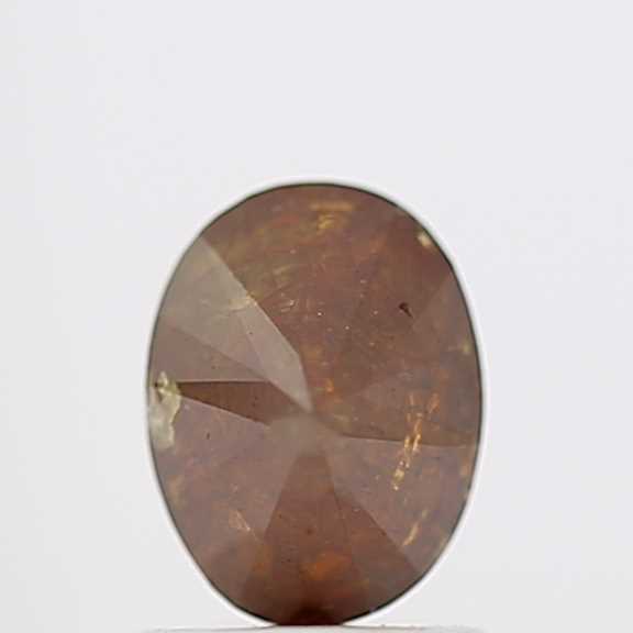 1.12 Carat Oval Cut Cognac Brown Natural Loose Diamond 7 MM