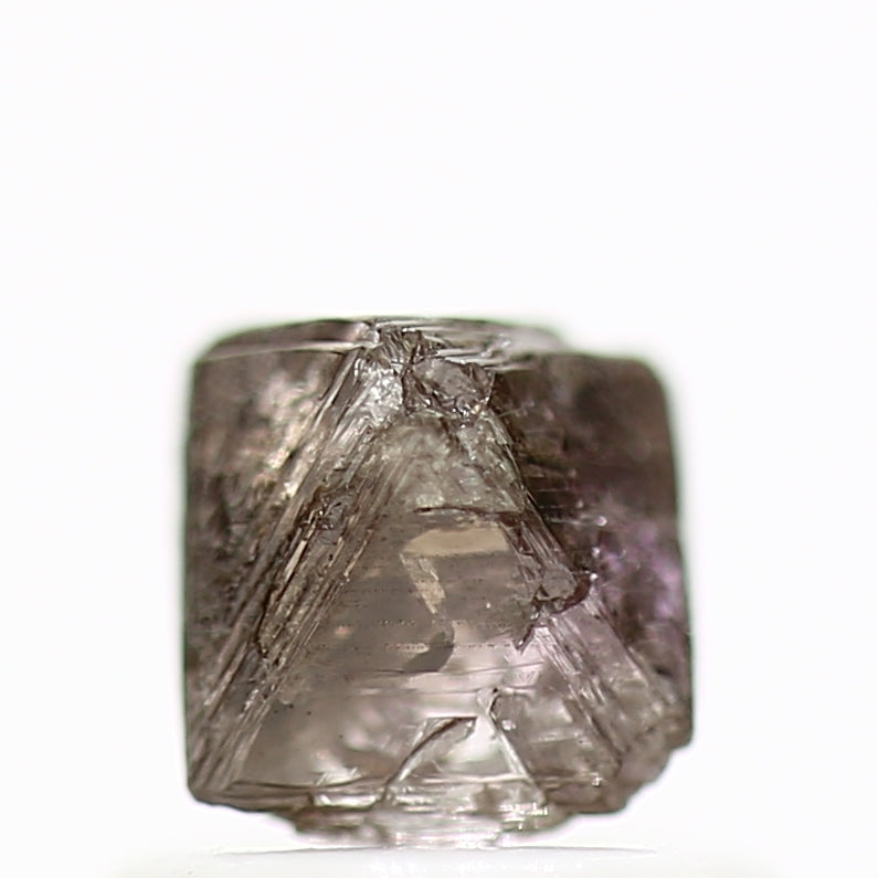 0.86 Carat Purple Pink Octahedron Crystal Rough Natural Diamond 4.60 MM - Blackdiamond