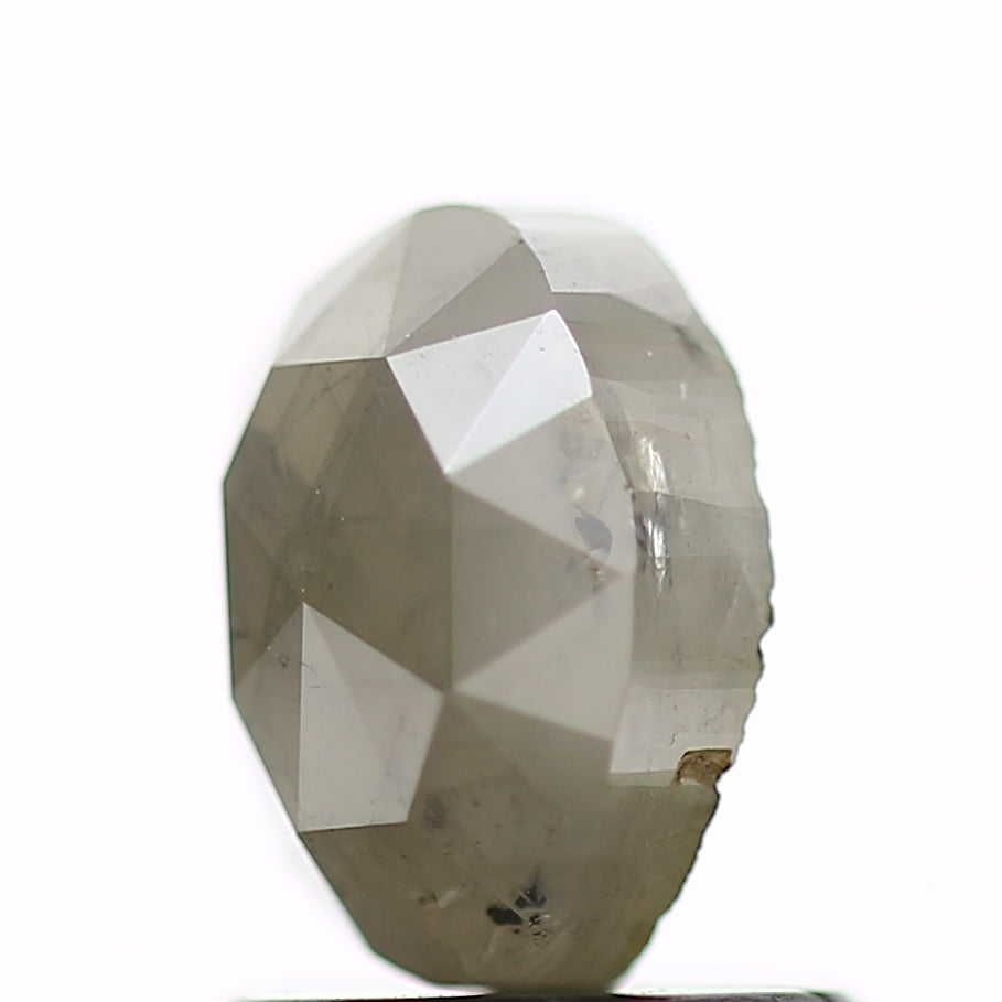 1.17 Carat Natural Gray Oval Salt and Pepper Diamond 6.9 MM