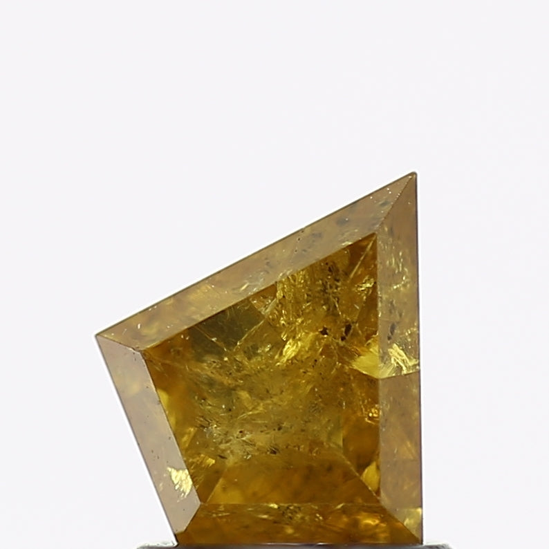 1 Carat Natural Yellow Kite Salt and Pepper Diamond 7.7 MM