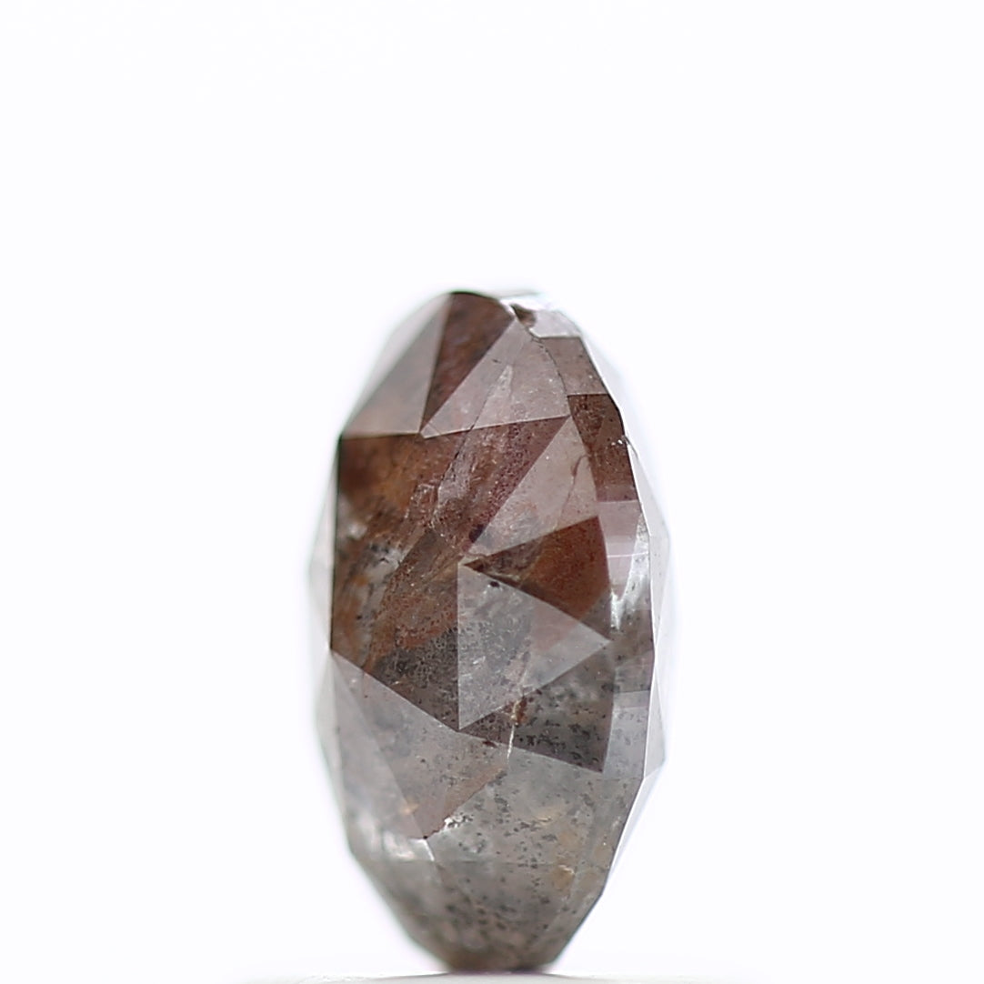 1.11 Carat Oval Salt and Pepper Diamond Double Cut Loose Natural Stone 7.23 MM