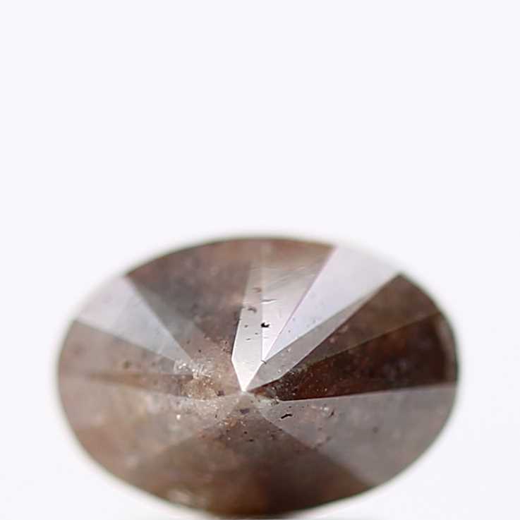 1.76 Carat Brown Galaxy Oval Shape Natural Loose Diamond 8.40 MM