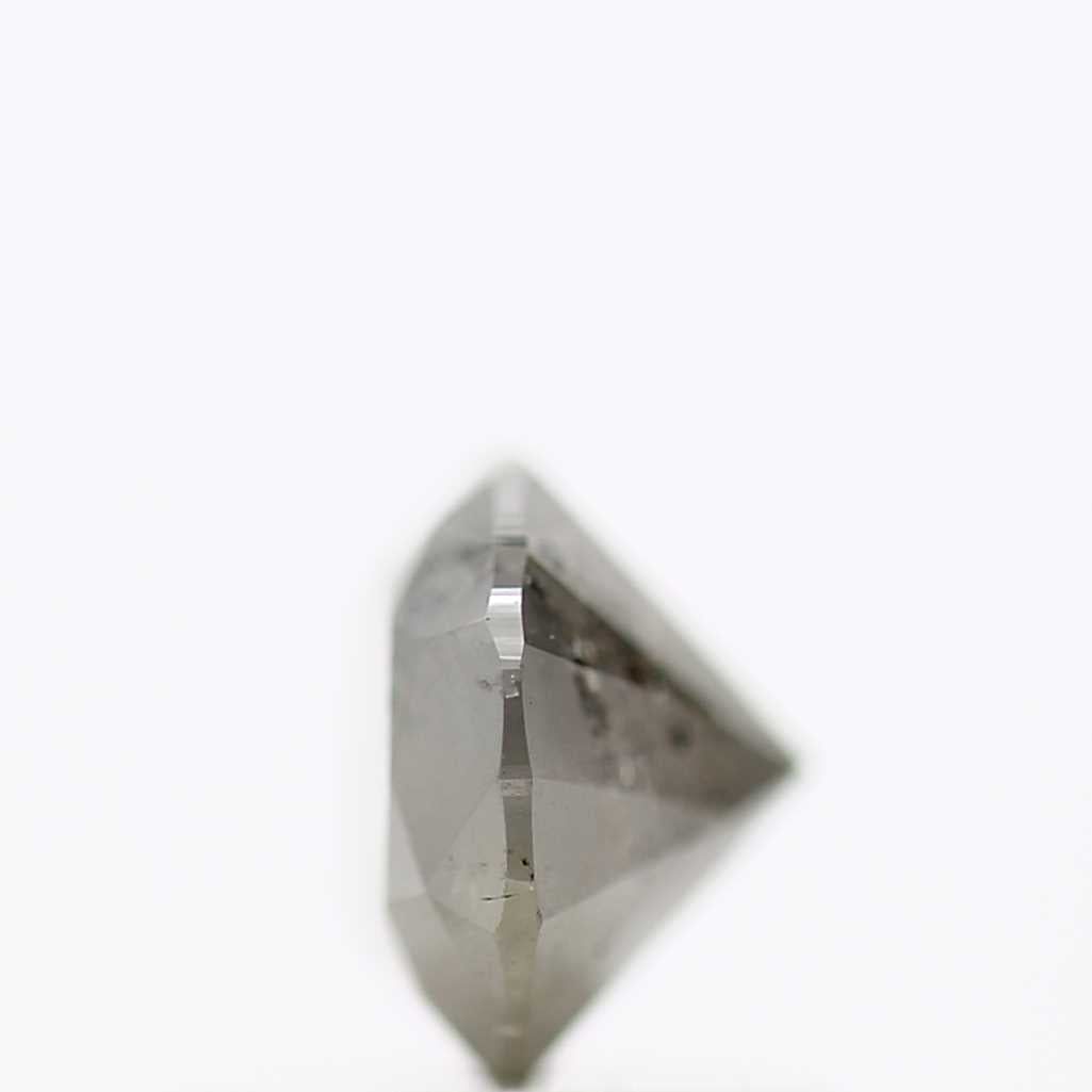 1.13 Carat Gray Oval Cut Salt Pepper Diamond 7.50 MM