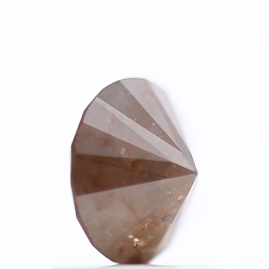 0.89 Carat Natural Red Diamond Round Salt And Pepper Diamond 6 MM