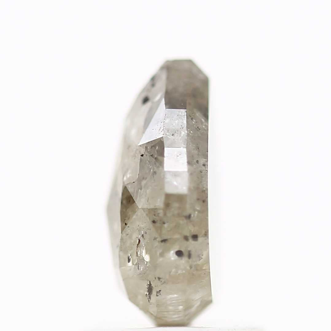 1.43 Carat Natural Gray Salt and Pepper Diamond 8.27 MM