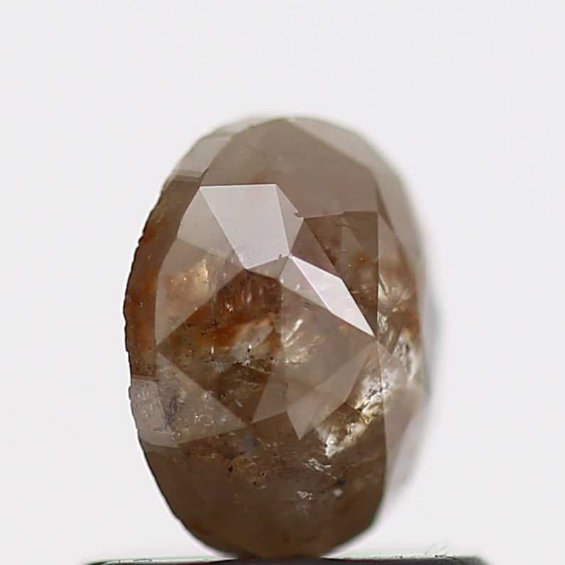 0.63 Carat Natural Oval Cut Salt and Pepper Diamond 6 MM